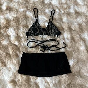 Elegant Black Women's Intimate Set